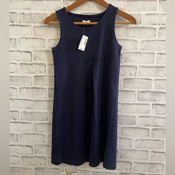 NWT! The Children’s Place little girl navy blue sleeveless dress Large (10/12) - Picture 1 of 5